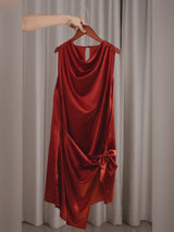 SilkSilky-CA Sleeveless Cowl Neck Dress video 001