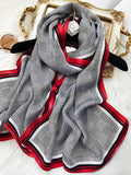 SilkSilky CA Pure Silk Scarf Red 001