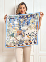 [P059] SilkSilky-CA Pure Silk Scarf 001,