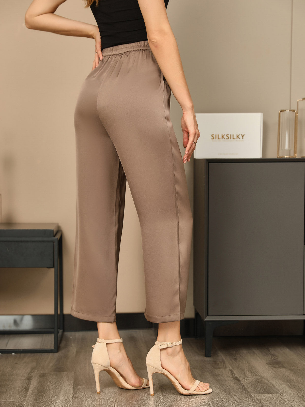 SilkSilky-CA-19Momme-Silk-Womens-Pants-Coffee-002