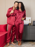 SilkSilky CA Pure Silk Long Sleeve Couple Wine 003