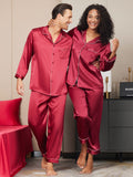 SilkSilky CA Pure Silk Long Sleeve Couple Wine 004