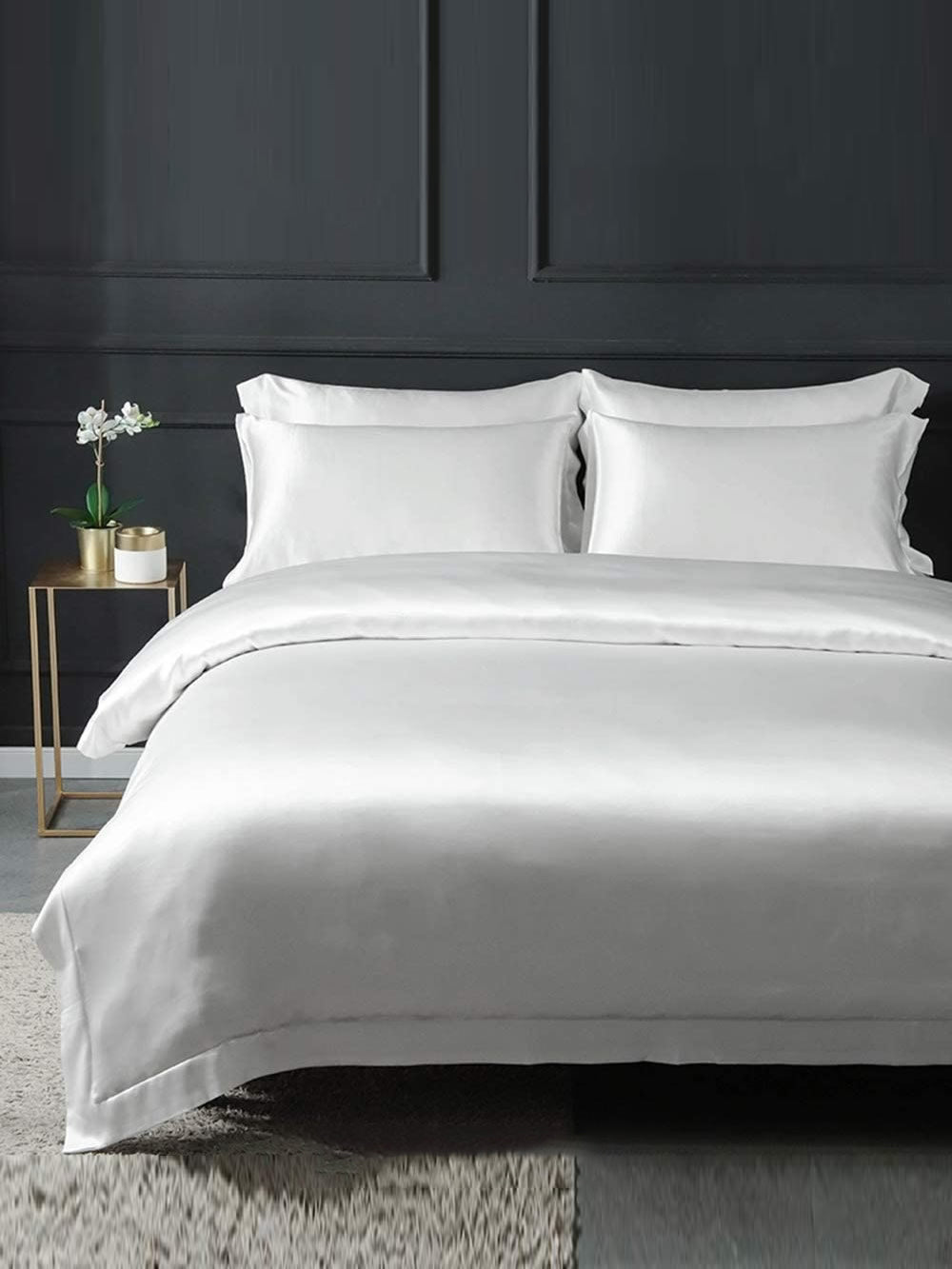 22Momme Mulberry Silk Seamless Flange Duvet Cover