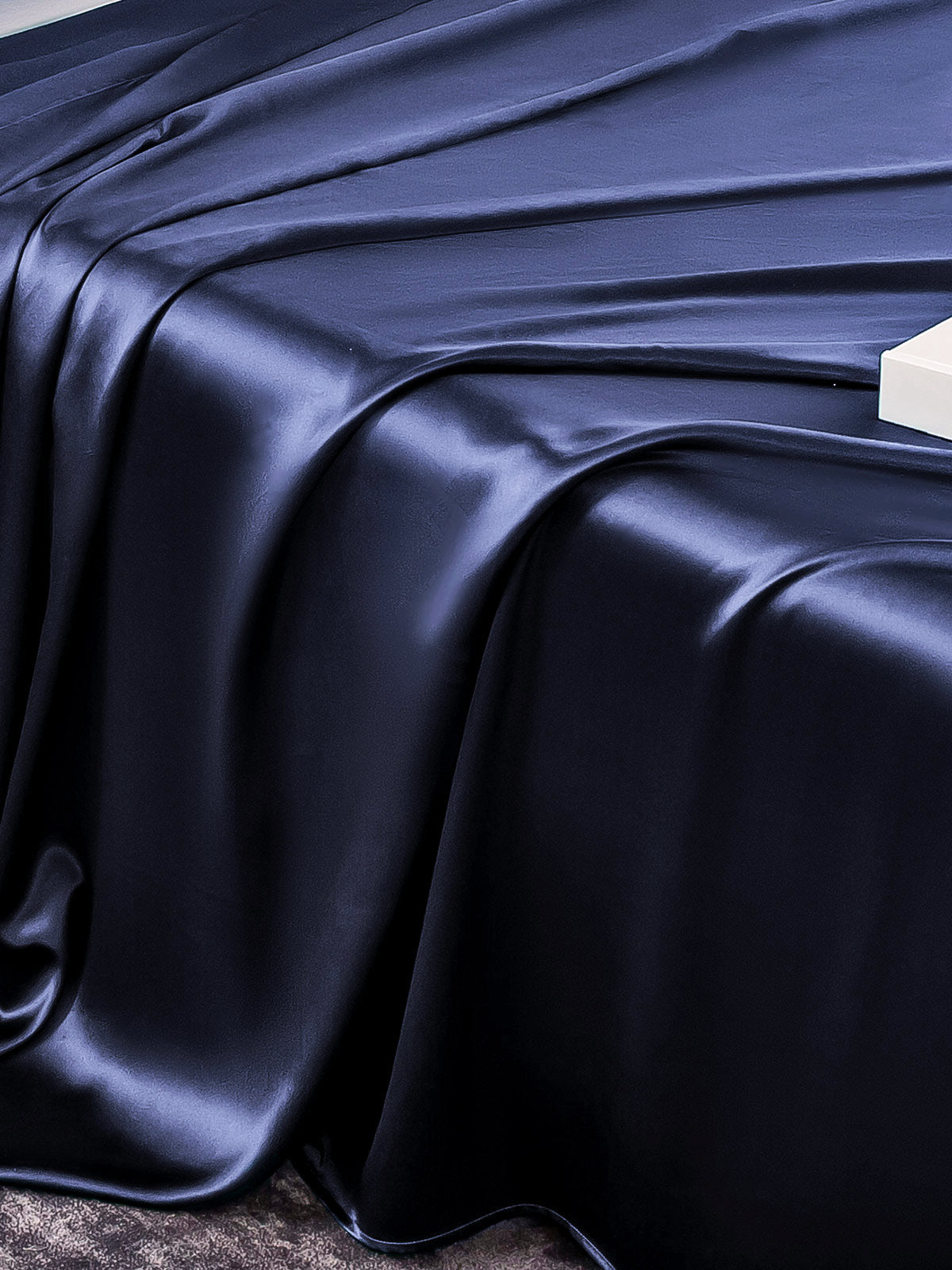 [Dark Blue] SilkSilky-CA 25Momme Pure Silk Bedding Set 005