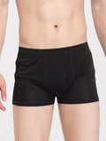 SilkSilky CA Silk Knitted Mens Underwear Black 001