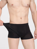 SilkSilky CA Silk Knitted Mens Underwear Black 003