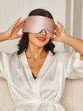 SilkSilky CA 19Momme Pure Silk Eye Mask Pink 007