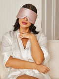 SilkSilky CA 19Momme Pure Silk Eye Mask Pink 009