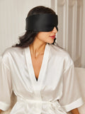 SilkSilky CA 19Momme Pure Silk Eye Mask Black 003