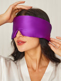 SilkSilky CA 19Momme Pure Silk Eye Mask Purple 001