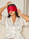 SilkSilky CA 19Momme Pure Silk Eye Mask Wine 002