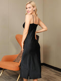 SilkSilky-CA-Pure-Silk-Sleeveless-V-Neck-Nightgown-Black-002