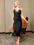 SilkSilky-CA-Pure-Silk-Sleeveless-V-Neck-Nightgown-Black-004