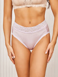 SilkSilky CA Silk Knitted Panty Lavender 001