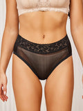 SilkSilky CA Silk Knitted Panty Black 004