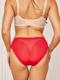 SilkSilky CA Silk Knitted Panty Red 003