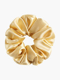 SilkSilky CA 19Momme Pure Silk Scrunchie Champagne 003