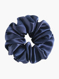 SilkSilky CA 19Momme Pure Silk Scrunchie Blue 005