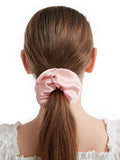 SilkSilky CA 19Momme Pure Silk Scrunchie Pink 003