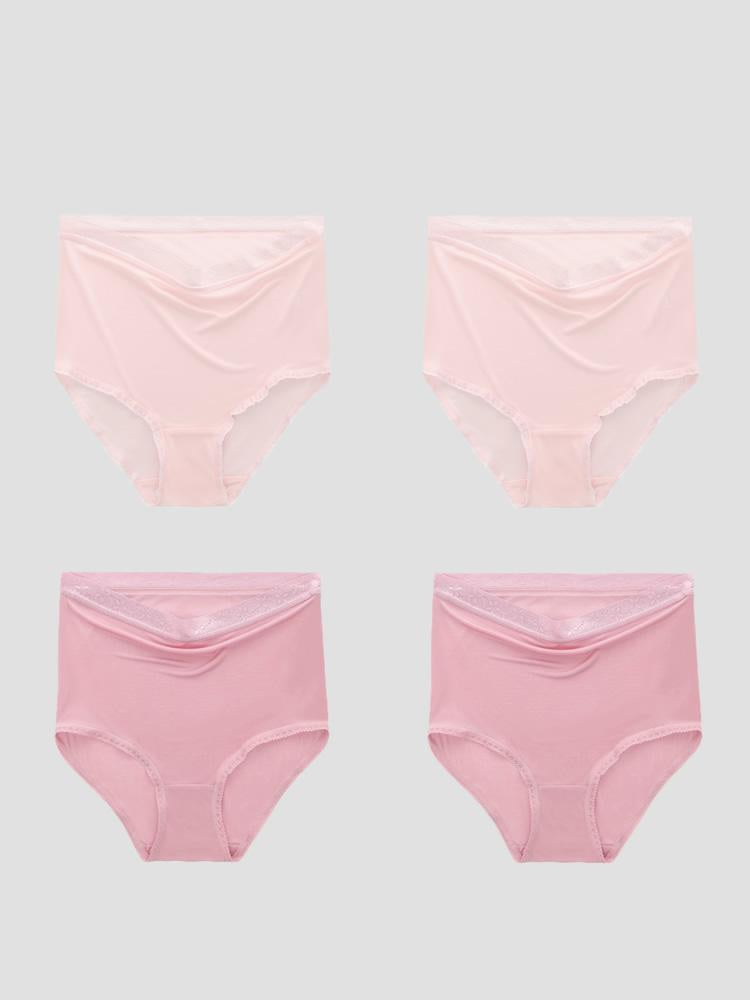 [LightPink+Pink] SilkSilky-CA Silk Knitted Panty 005