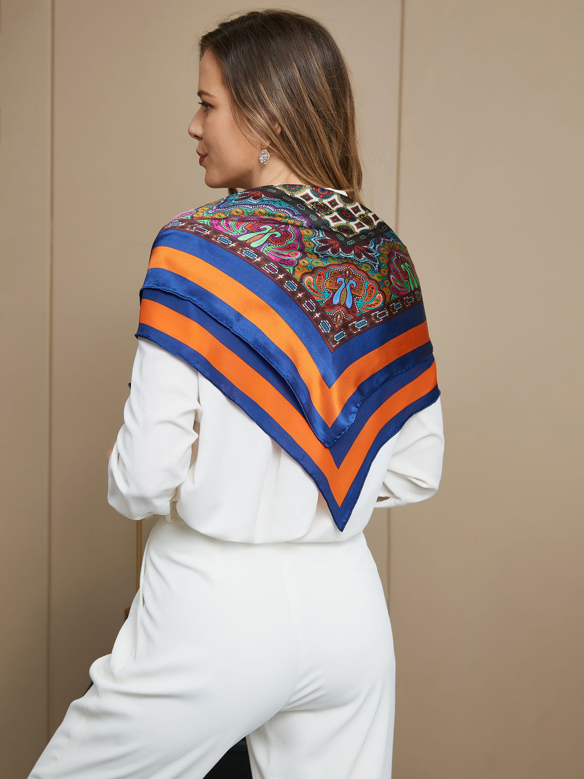 [P016] SilkSilky-CA Pure Silk Scarf 007