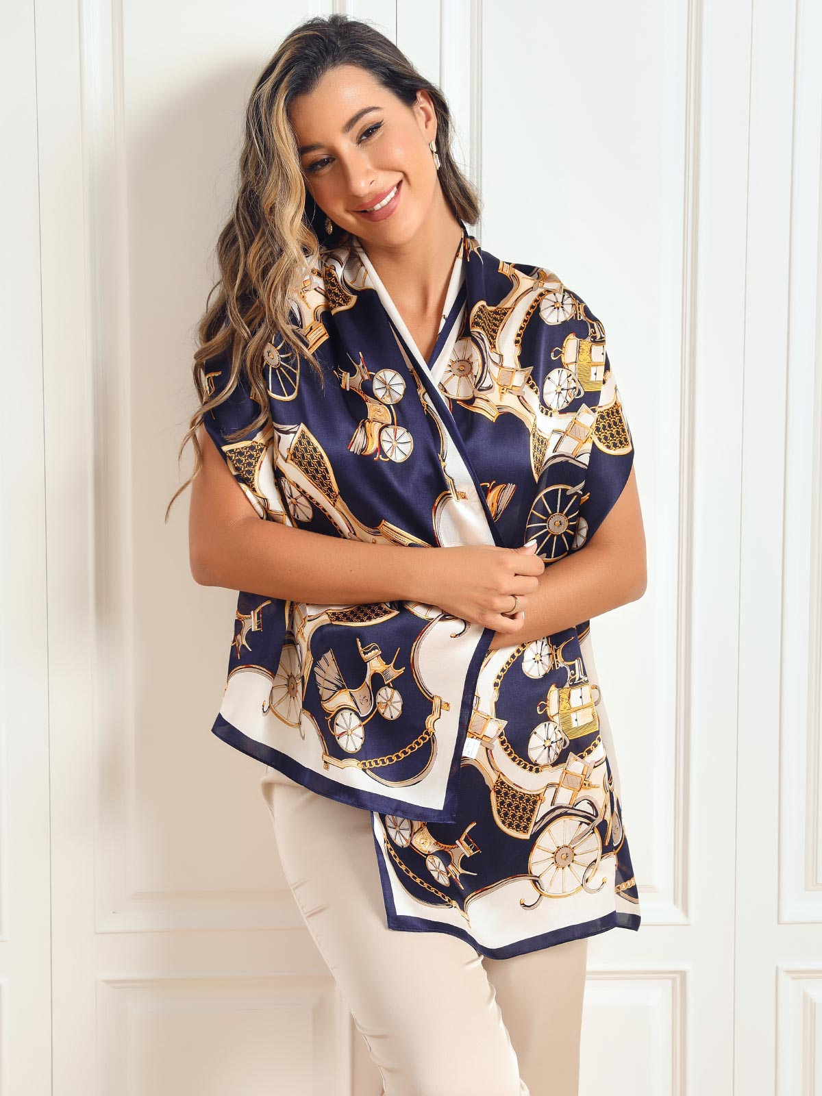 [P026] SilkSilky-CA Pure Silk Scarf 003