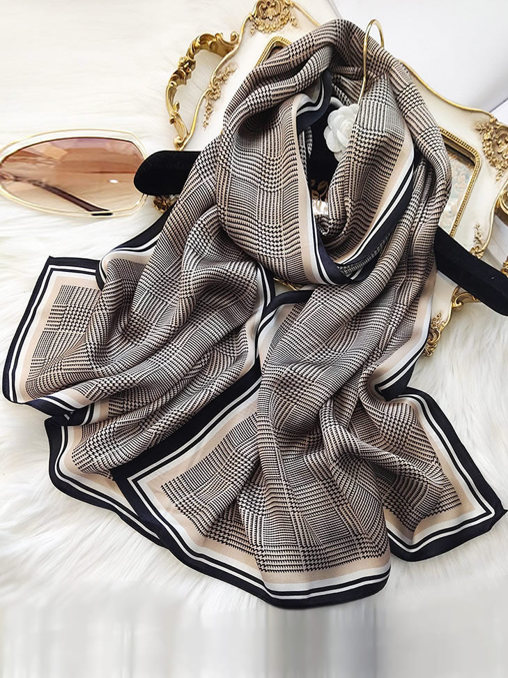 [P027] SilkSilky-CA Pure Silk Scarf 005