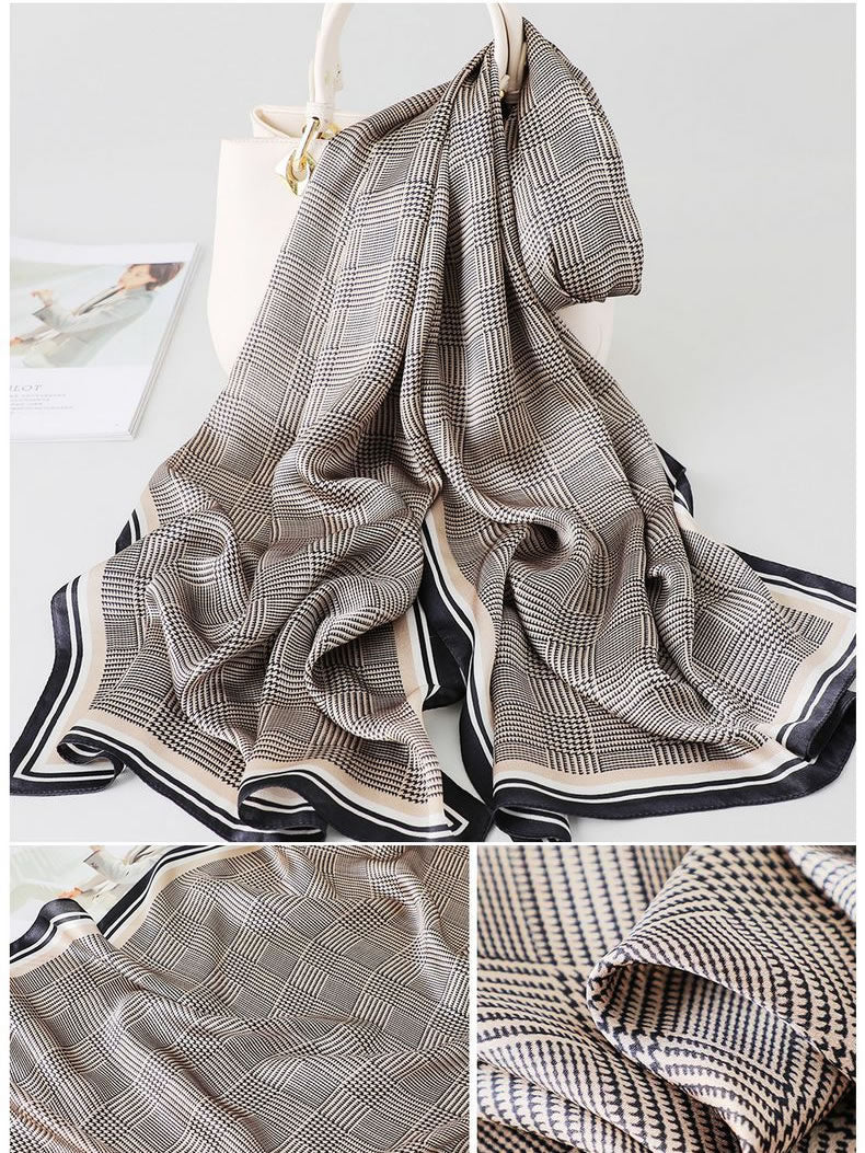[P027] SilkSilky-CA Pure Silk Scarf 006