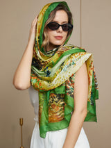 [P072] SilkSilky-CA Pure Silk Scarf 001
