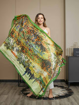[P072] SilkSilky-CA Pure Silk Scarf 003