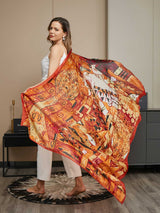 [P073] SilkSilky-CA Pure Silk Scarf 002