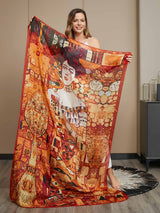 [P073] SilkSilky-CA Pure Silk Scarf 007