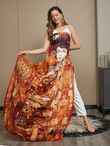 [P073] SilkSilky-CA Pure Silk Scarf 008