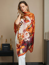 [P073] SilkSilky-CA Pure Silk Scarf 013