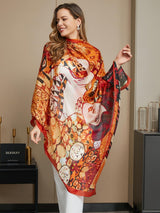 [P073] SilkSilky-CA Pure Silk Scarf 014