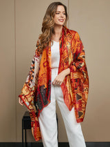 [P073] SilkSilky-CA Pure Silk Scarf 015