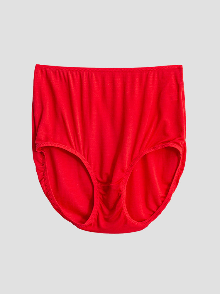 [Red] SilkSilky-CA Silk Knitted Panty 006