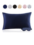 22Momme Silk Sleep Eye Mask + Pillowcase 2Pcs Set