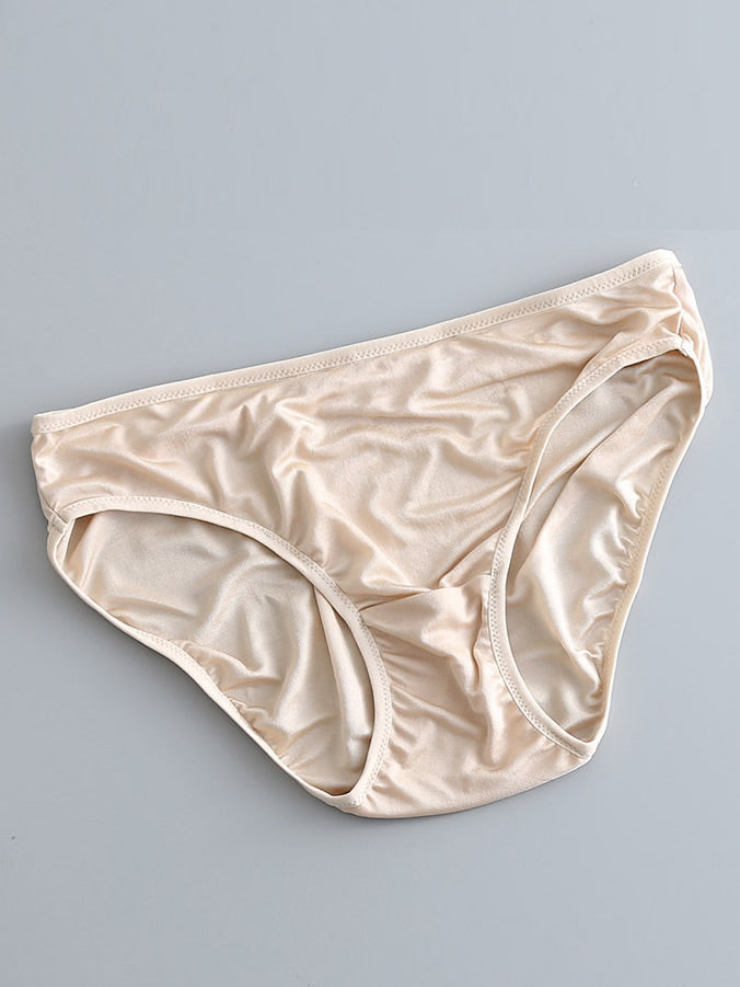[Tan] SilkSilky-CA Silk Knitted Panty 005