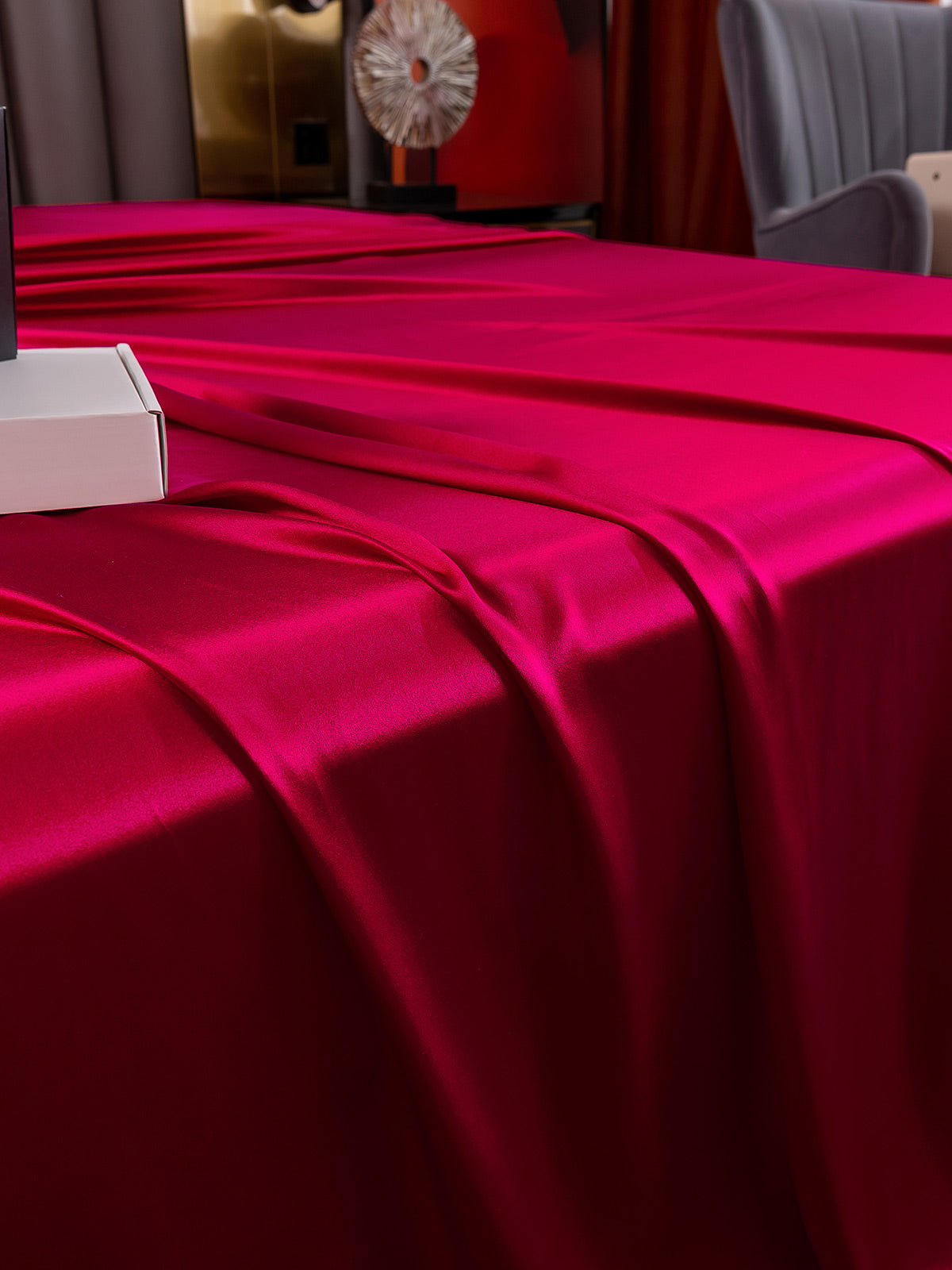 [Wine] SilkSilky-CA 25Momme Pure Silk Bedding Set 005