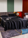 SilkSilky CA 25Momme Pure Silk Bedding Set Black 003